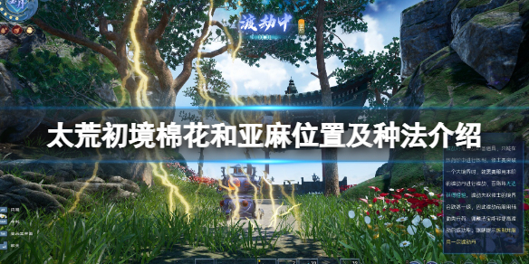 《太荒初境》亞麻在哪？棉花和亞麻位置及種法介紹