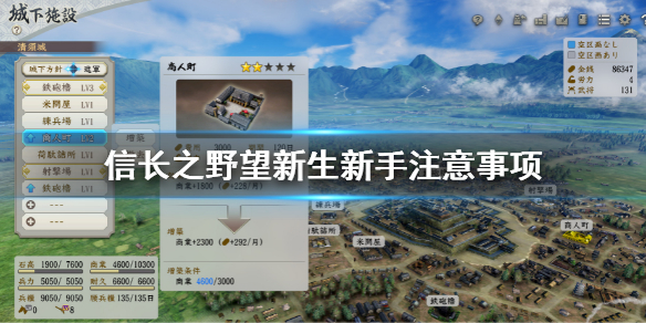 《信長之野望新生》新手玩法是什麼 新手注意事項