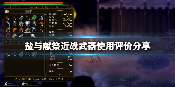 《鹽與獻祭》武器推薦 近戰武器使用評價分享