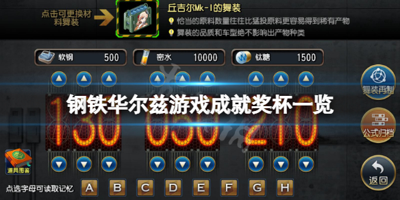 《鋼鐵華爾茲》成就有什麼？遊戲成就獎盃一覽