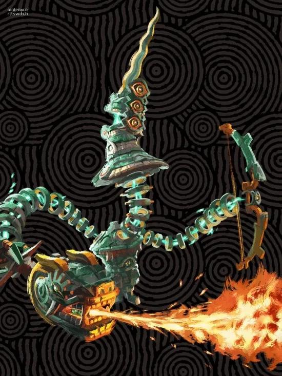 《塞爾達傳說王國之淚》新怪物雕文巨龍被稱靈感來自青銅器