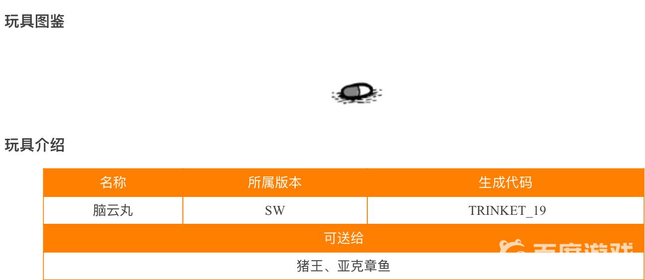 飢荒中腦雲丸有什麼作用？