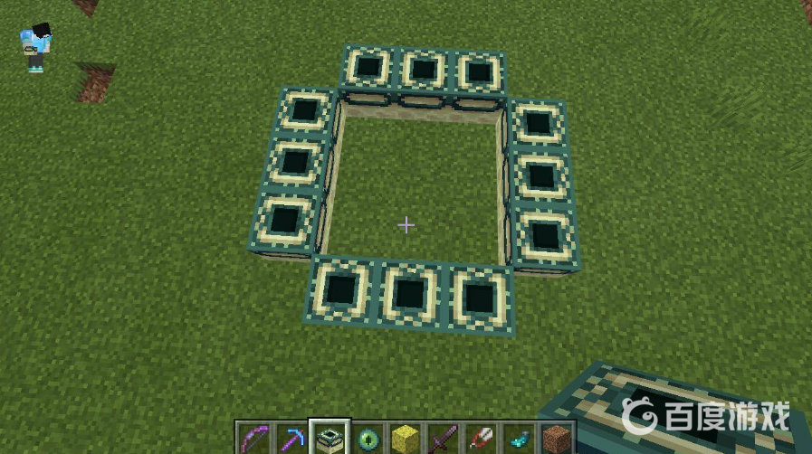 我的世界怎麼擺末地傳送門？