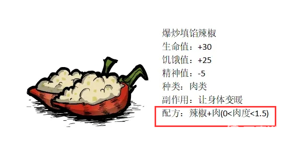 饑荒辣椒食譜是什麼？