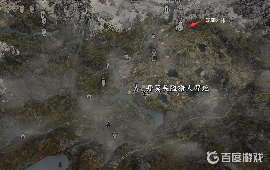 上古卷軸5獵人營地溫泉在哪？