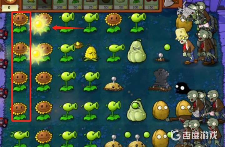 植物大戰僵屍向日葵晚上產陽光嗎？