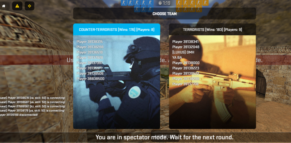 俄羅斯某CS網站引關註：可網頁在線遊玩對戰CS 1.6