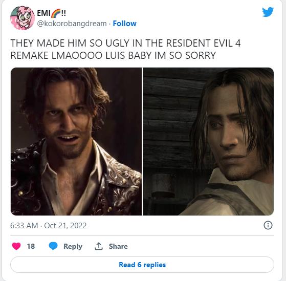 《生化危機4》首席設計師：路易斯是根據阿拉貢設計