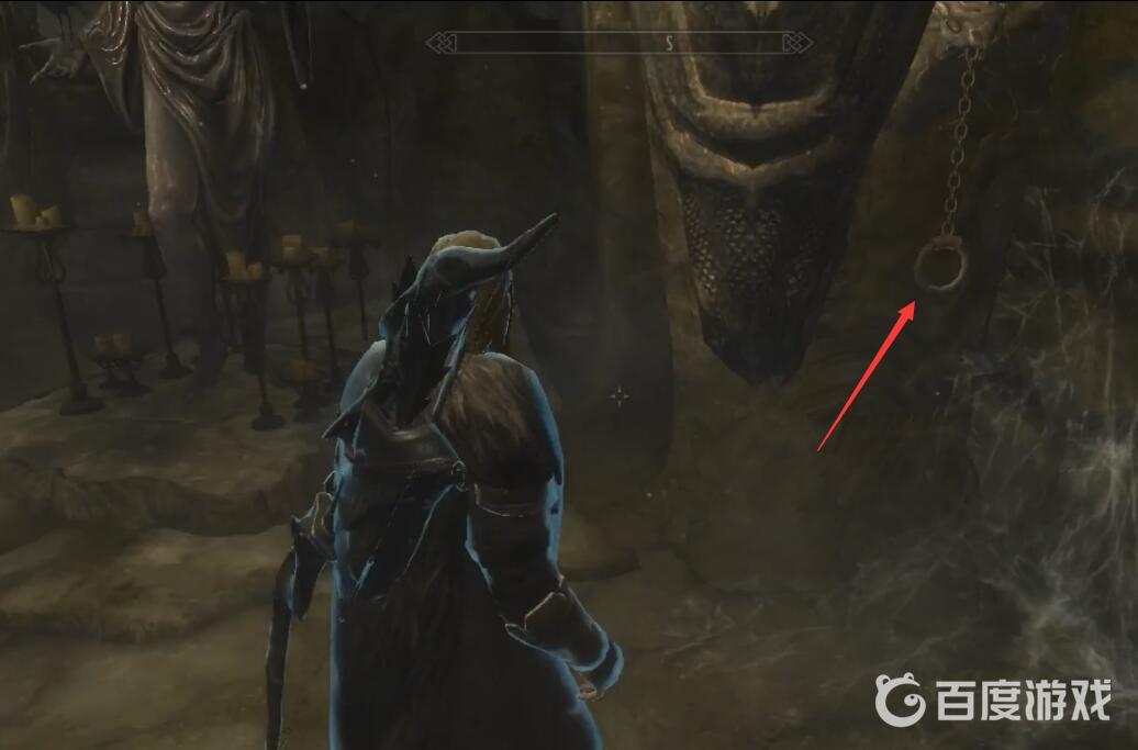 上古卷軸5黃昏墳墓女神像後面門怎麼開？