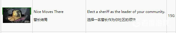 如何獲得獎盃-警長結局?