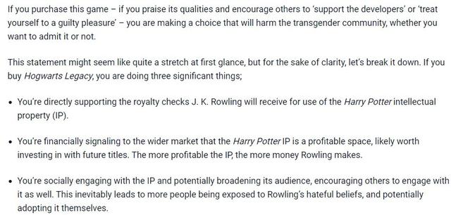 跨性別人士呼籲玩家別買《霍格沃茨之遺》別給羅琳送錢