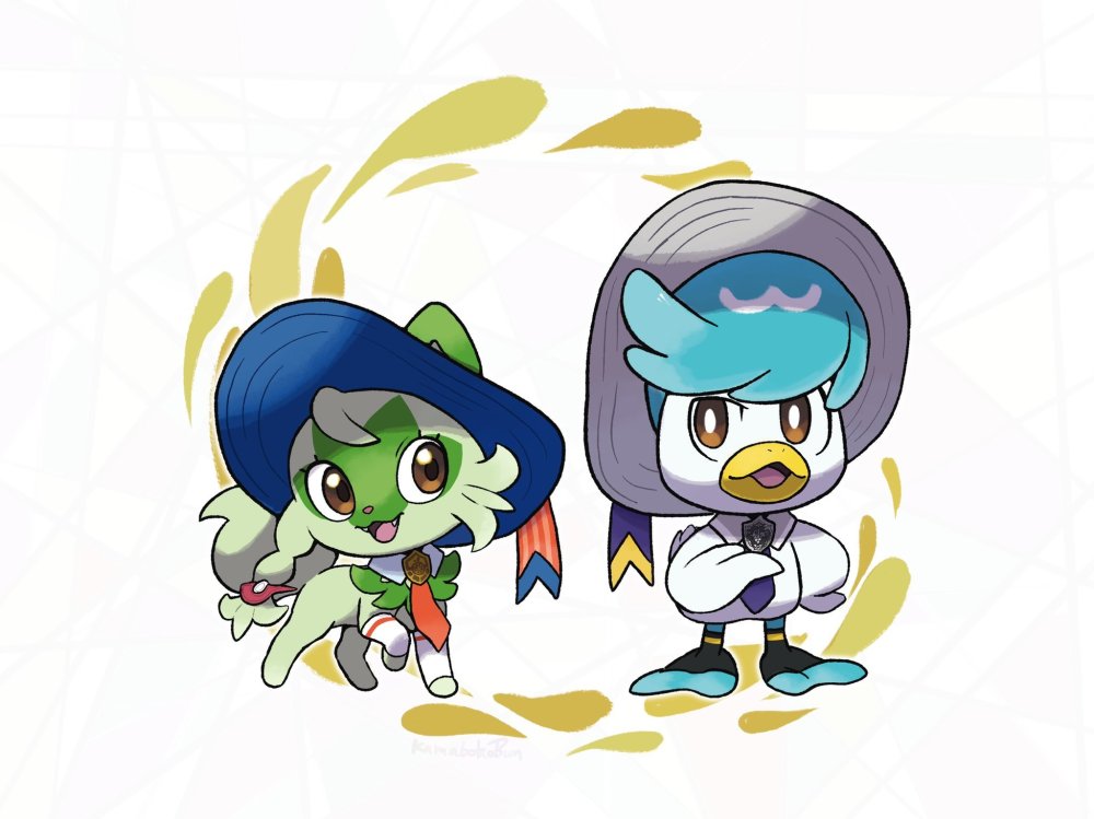 玩家設計了《寶可夢朱·紫》的主角們與寶可夢的合體造型