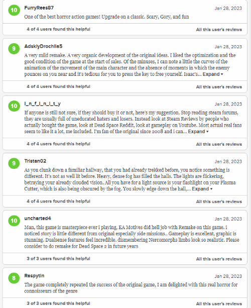 贊不絕口！《死亡空間重製版》M站用戶評分高達9.2