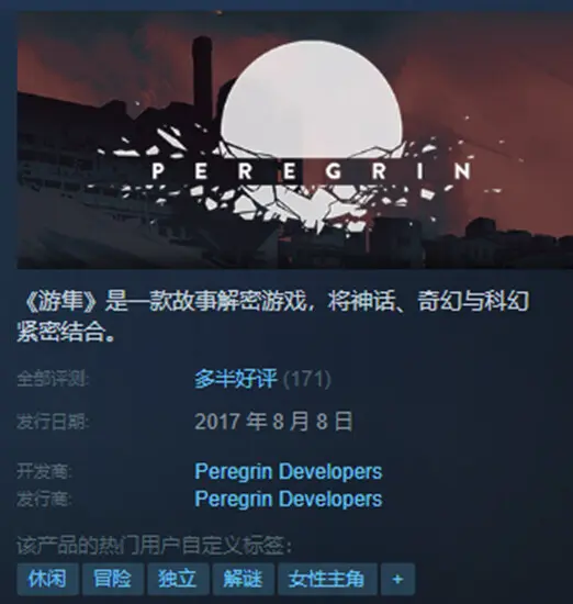 遊戲測評 | Peregrin （《游隼》）：講了一個不錯的科幻故事，但在玩法上整了個爛活