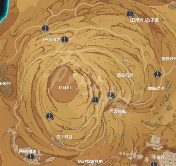 原神千壑沙地元能尖碑位置匯總 原神元能尖碑位置大全
