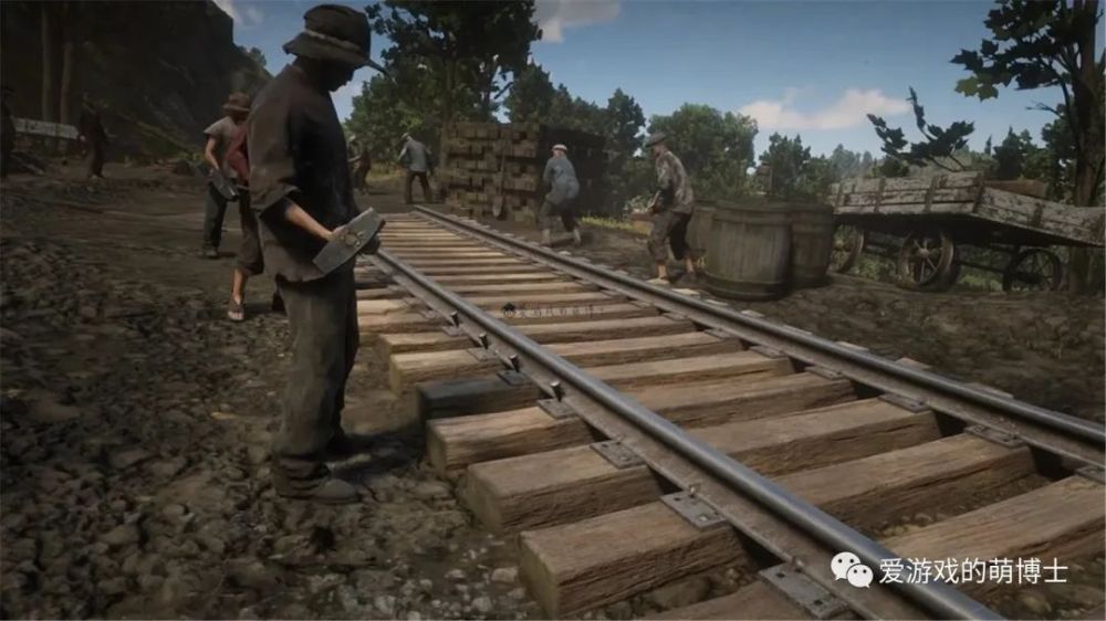 工人NPC真的在修鐵路？《荒野大鏢客2》的遊戲細節引起熱議