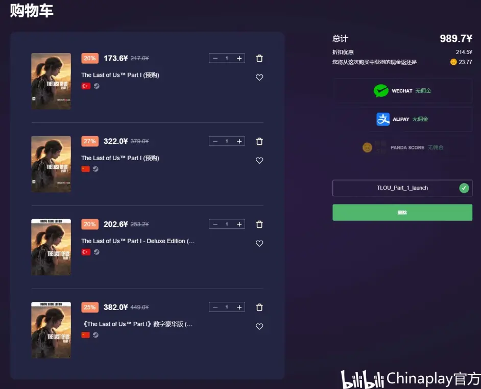 C寶《最後生還者重製版》首發最高省27% 國區土區都有！