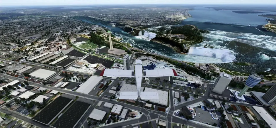 Taburet 釋出 X-Plane 12 的尼亞加拉大瀑布