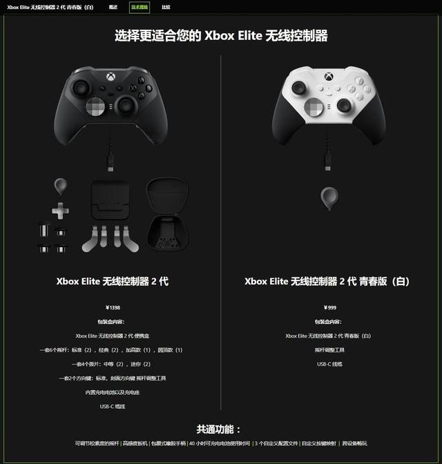 微軟公佈Xbox精英版無線手柄2代青春版紅藍新配色