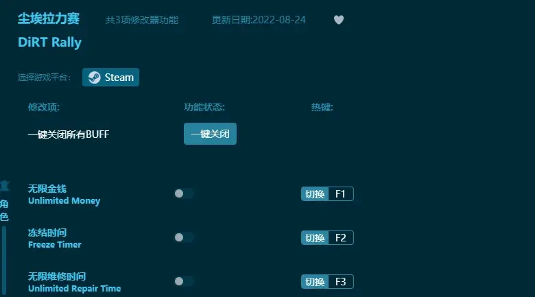 塵埃拉力賽修改器及使用方法說明介紹一覽，塵埃拉力賽修改器怎麼用