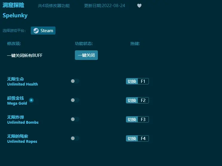 洞窟探險修改器每一次死亡都會進入到一個全新的關卡