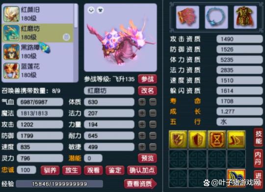 一身不磨還帶8只個性寵？夢幻西遊這個天元魔王真的香