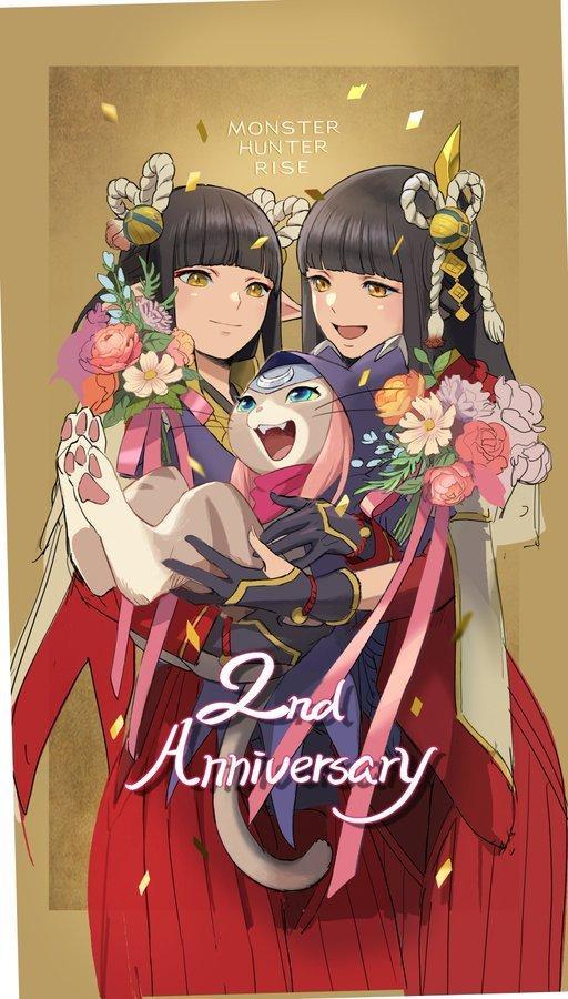 《怪獵崛起》兩週年賀圖公開：糰子店老闆娘Q版可愛