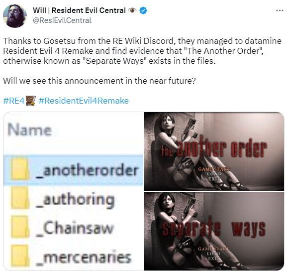 《生化危機4：重製版》艾達王篇DLC正在開發中 敬請期待