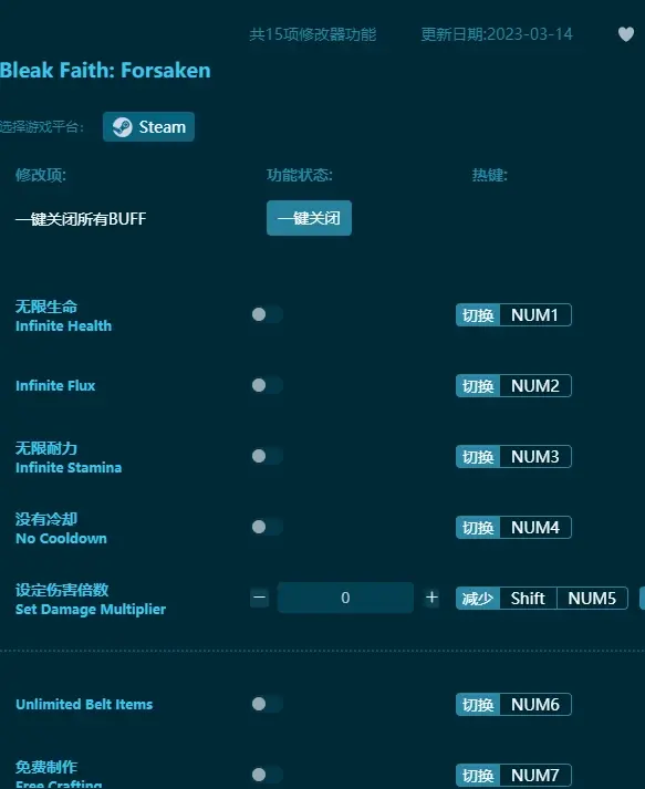 枯瑟信仰放逐者修改器下載，枯瑟信仰放逐者內建修改器（多功能修改工具）