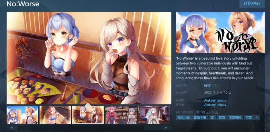 2023.3.6-2023.3.12 Steam新增視覺小說系遊戲（第七十八期）