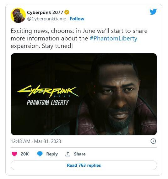 《賽博朋克2077：往日之影》資料片將於6月公佈