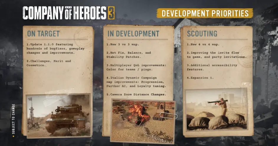 英雄連3 開發日誌23.03.18 社群見解（釋出後總結與近期計劃）