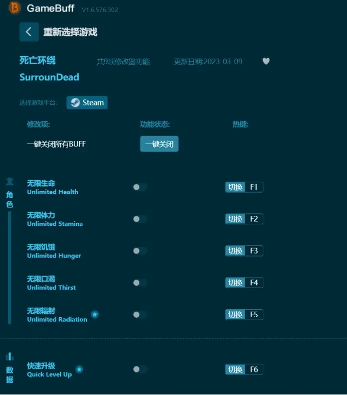【最新】SurrounDead死亡環繞修改器steam版下載，支援無限生命、無限體力、無限飢餓等
