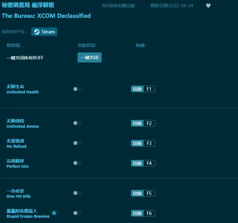 祕密調查局：幽浮解密修改器下載-修改器大全-單機遊戲修改器