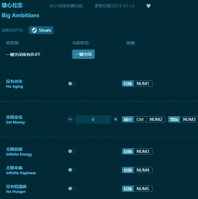 雄心壯志修改器下載-雄心壯志修改器大全-單機遊戲修改器