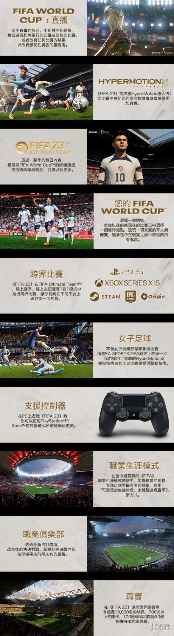 《FIFA 23》開啟Steam特價促銷！5折優惠 僅售124元
