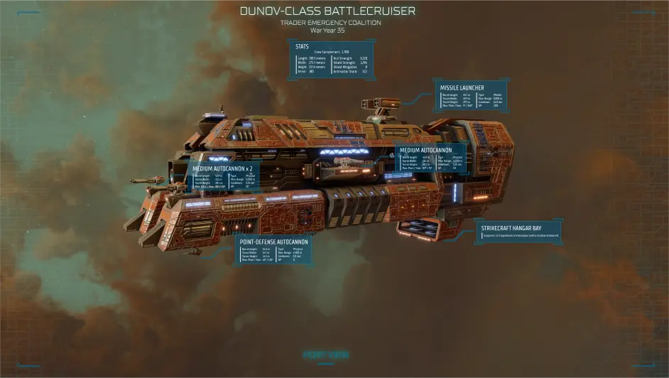 【太陽帝國的原罪2】開發日誌#6-杜諾夫級戰略巡洋艦