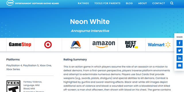 雖未官宣 第一人稱射擊《Neon White》Xbox版已通過評級
